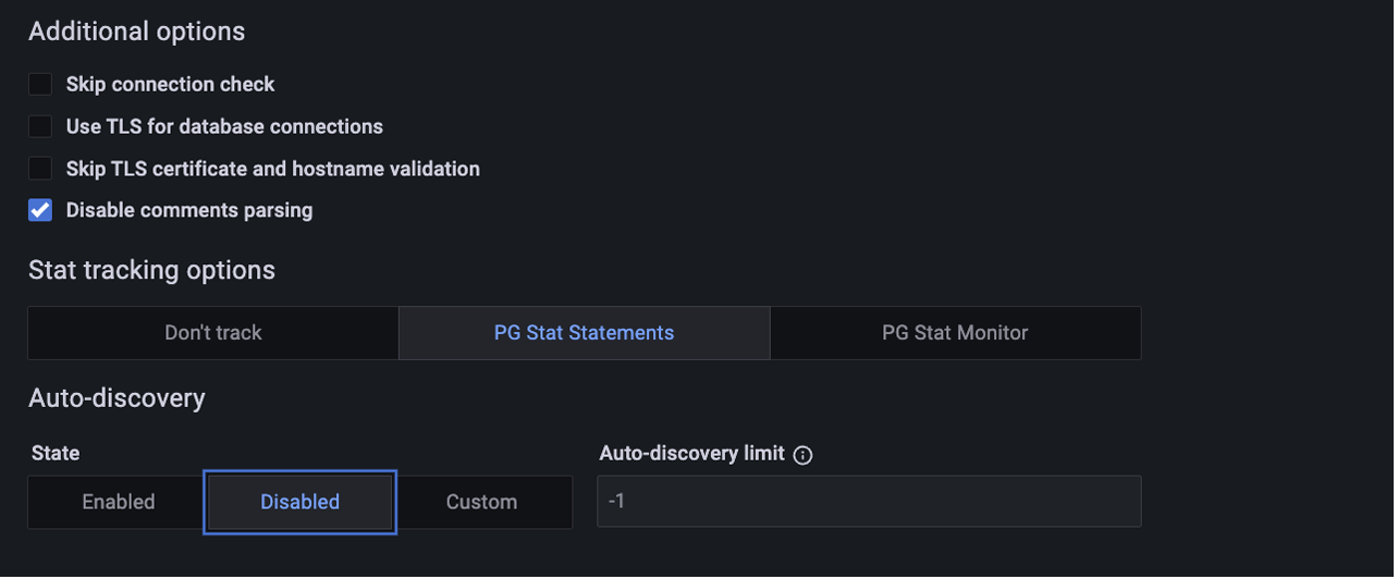 Auto-discovery Disabled